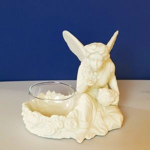 Angel decor candle holder